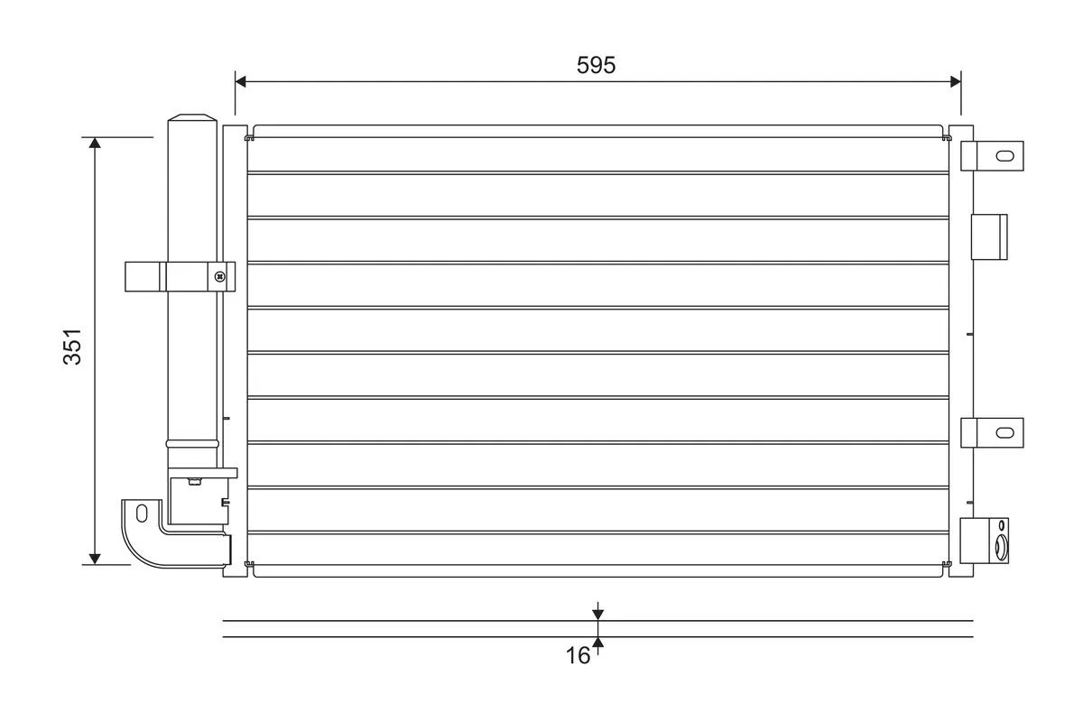 Condensator, climatizare VALEO 822694