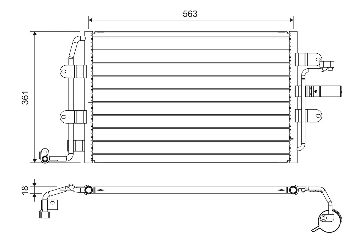 Condensator, climatizare VALEO 817427