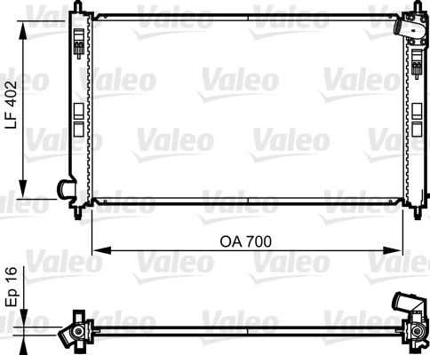 Radiator, racire motor VALEO 735575
