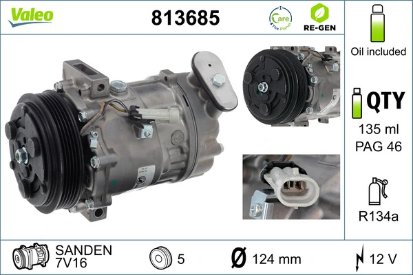 Compresor, climatizare VALEO 813685