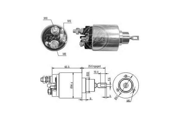 Solenoid, electromotor ERA 227367
