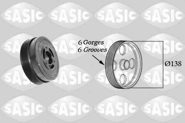 Fulie curea, arbore cotit SASIC 2156082