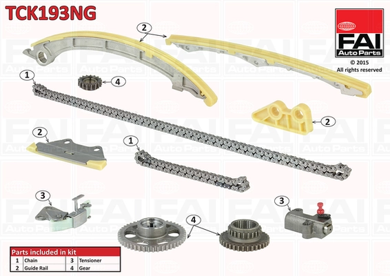 kit lant de distributie FAI AutoParts TCK193NG