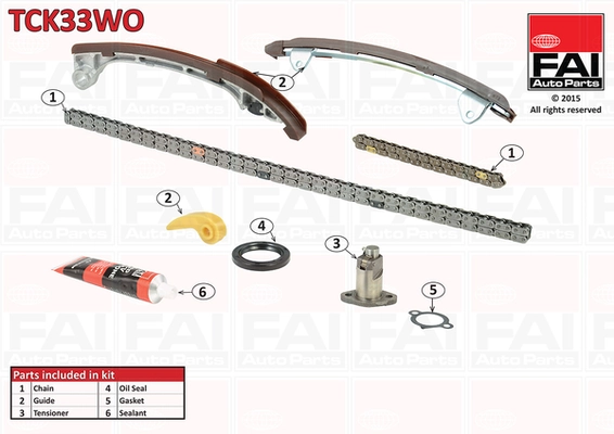 kit lant de distributie FAI AutoParts TCK33WO