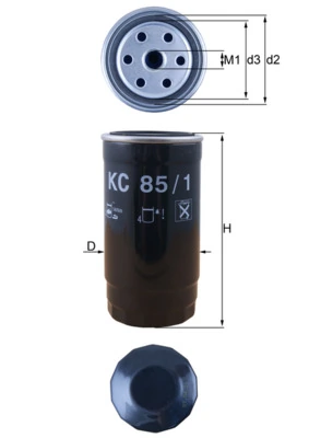Filtru combustibil MAHLE ORIGINAL KC85/1