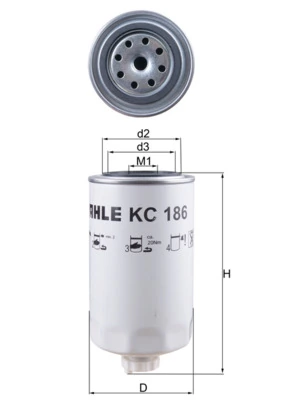Filtru combustibil MAHLE KC186