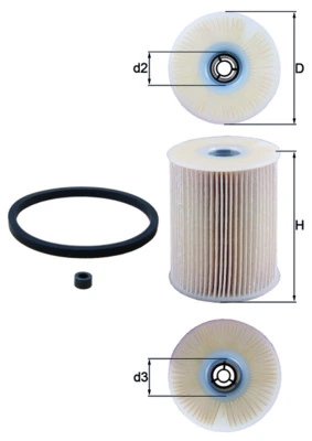 Filtru combustibil MAHLE ORIGINAL KX231D