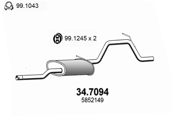 Toba esapament finala ASSO 34.7094