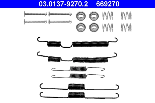 Set accesorii, sabot de frana ATE 03.0137-9270.2
