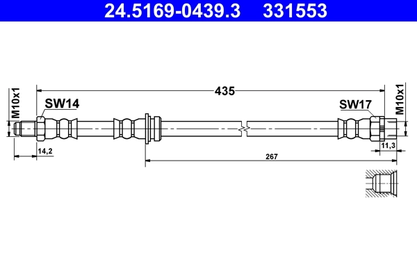 Furtun frana ATE 24.5169-0439.3