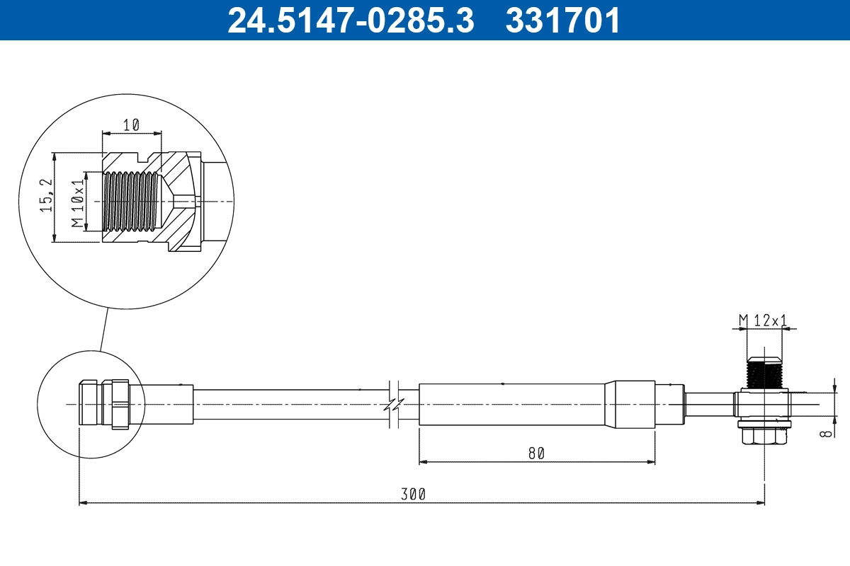 Furtun frana ATE 24.5147-0285.3