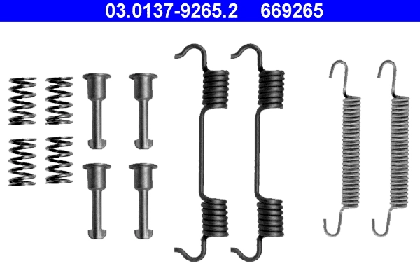 Set accesorii, saboti frana parcare ATE 03.0137-9265.2