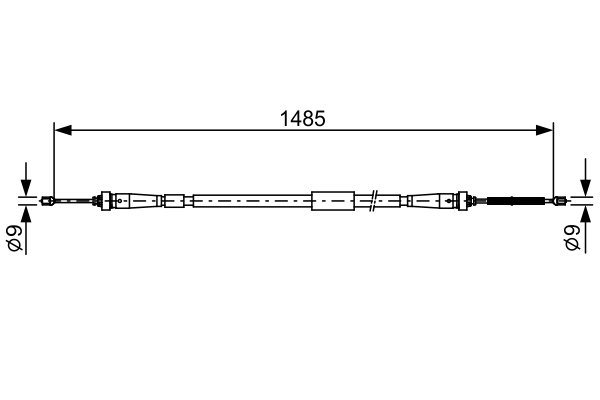 Cablu frana de parcare BOSCH 1 987 482 637