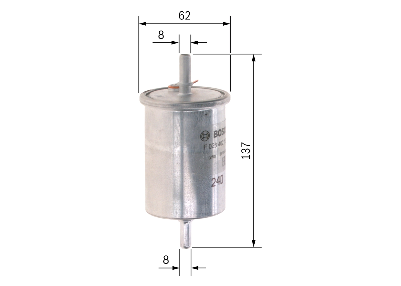 Filtru combustibil BOSCH F026402124