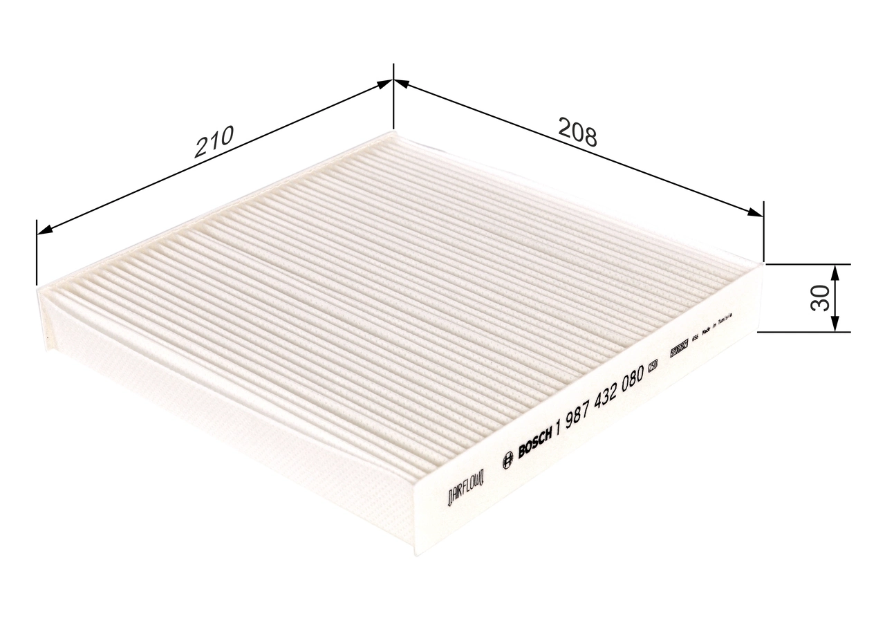 Filtru, aer habitaclu BOSCH 1987432080