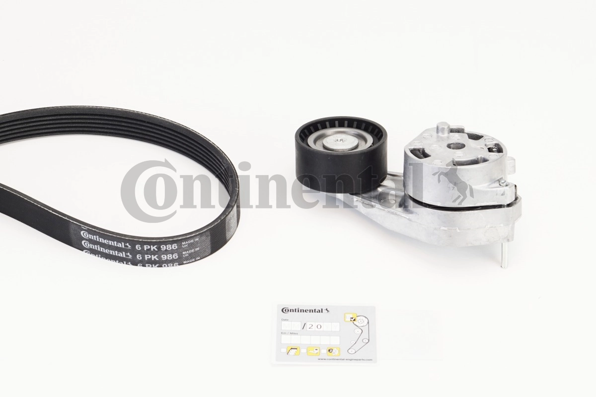Set curea transmisie cu caneluri CONTINENTAL CTAM 6PK986K1
