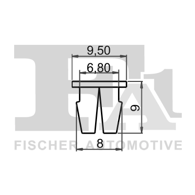 Clips, acoperire decorativa si protectie FA1 33-60001.25