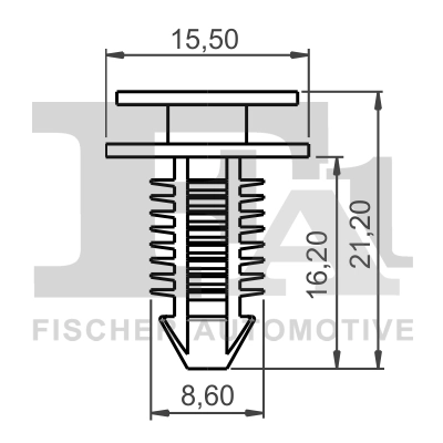 Clips, acoperire decorativa si protectie FA1 33-10036.25