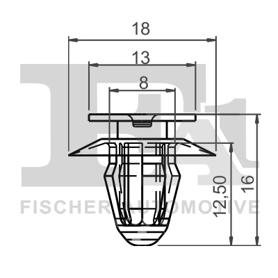 Clips, acoperire decorativa si protectie FA1 10-40089.25