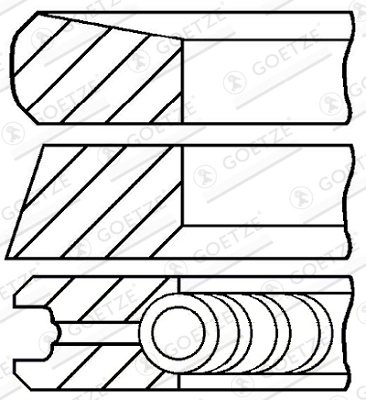 Set segmenti piston GOETZE ENGINE 08-422000-00