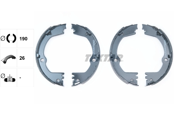 Set saboti frana, frana de mana TEXTAR 91082700