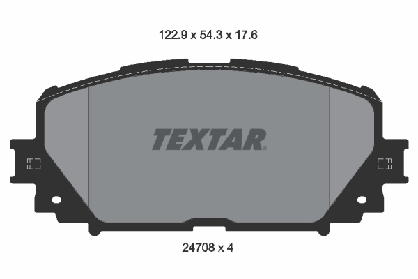 Set placute frana, frana disc TEXTAR 2470801