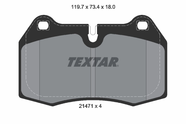Set placute frana, frana disc TEXTAR 2147102