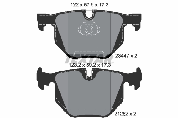 Set placute frana, frana disc TEXTAR 2344702