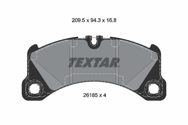 Set placute frana, frana disc TEXTAR 2618501