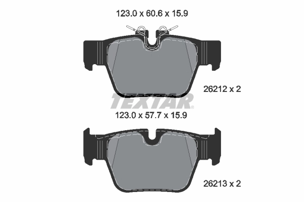 Set placute frana, frana disc TEXTAR 2621201