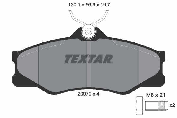 Set placute frana, frana disc TEXTAR 2097904