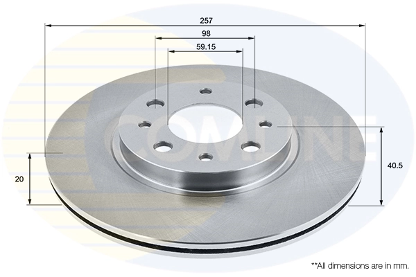 Disc frana COMLINE ADC1803V