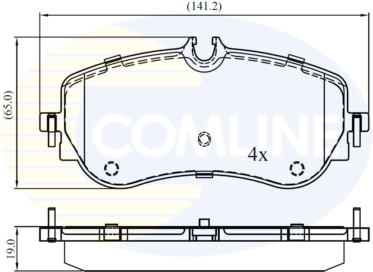 Set placute frana, frana disc COMLINE CBP02387