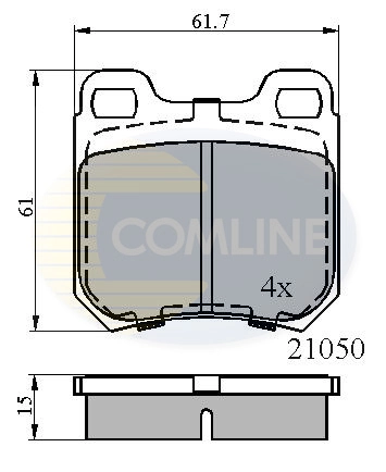 Set placute frana, frana disc COMLINE CBP0741