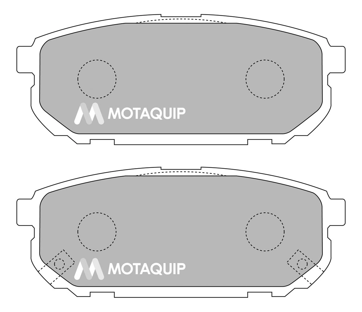 Set placute frana, frana disc MOTAQUIP LVXL1202