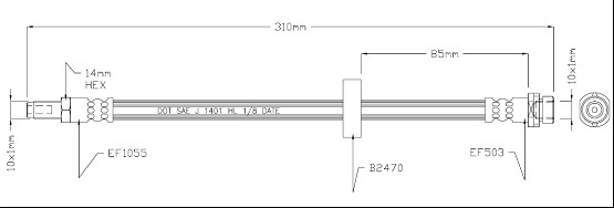 Furtun frana MOTAQUIP VBJ598