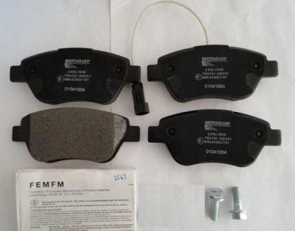 Set placute frana, frana disc MOTAQUIP LVXL1038