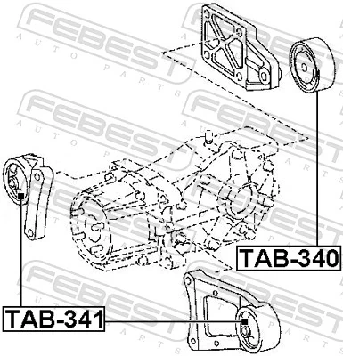 Rulment, diferential FEBEST TAB-341
