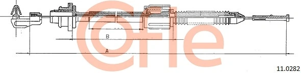 Cablu acceleratie COFLE 11.0282