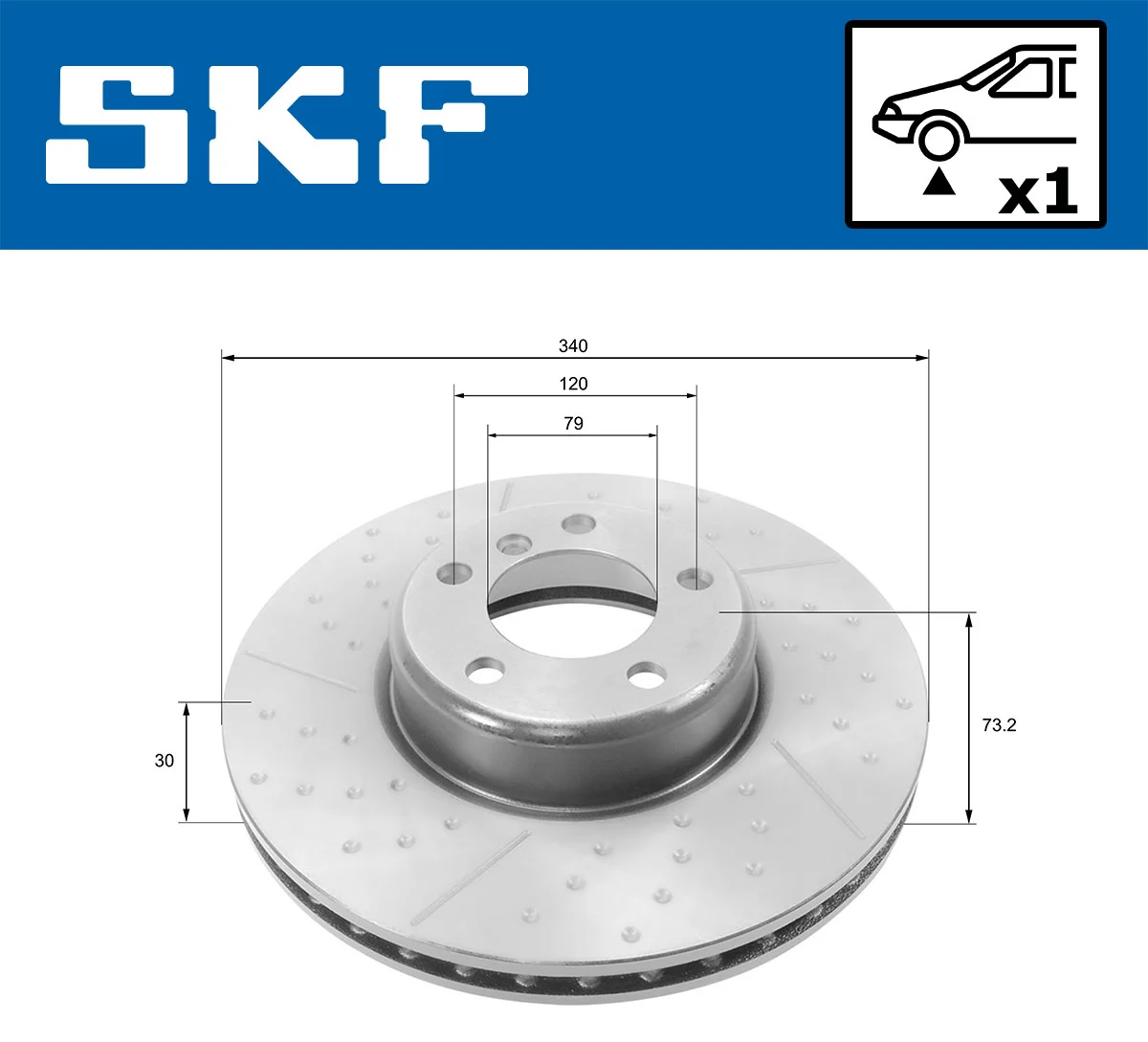 Disc frana SKF VKBD 80246 V1