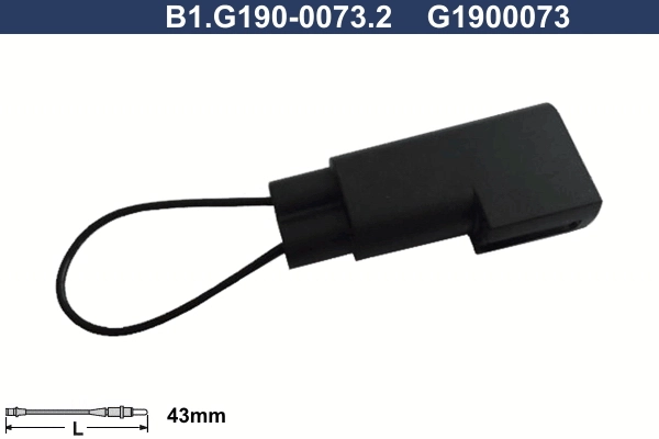 Senzor de avertizare, uzura placute de frana GALFER B1.G190-0073.2