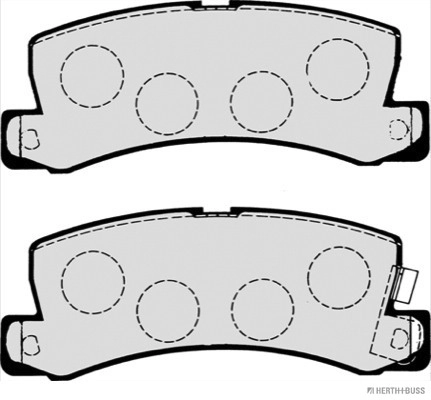 Set placute frana, frana disc HERTH BUSS JAKOPARTS J3612013