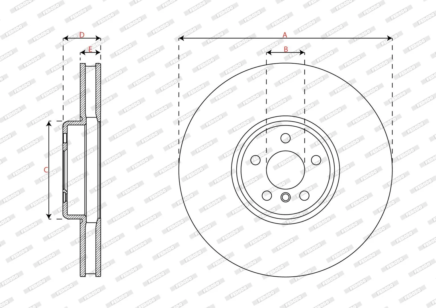 Disc frana FERODO DDF3221LC-1