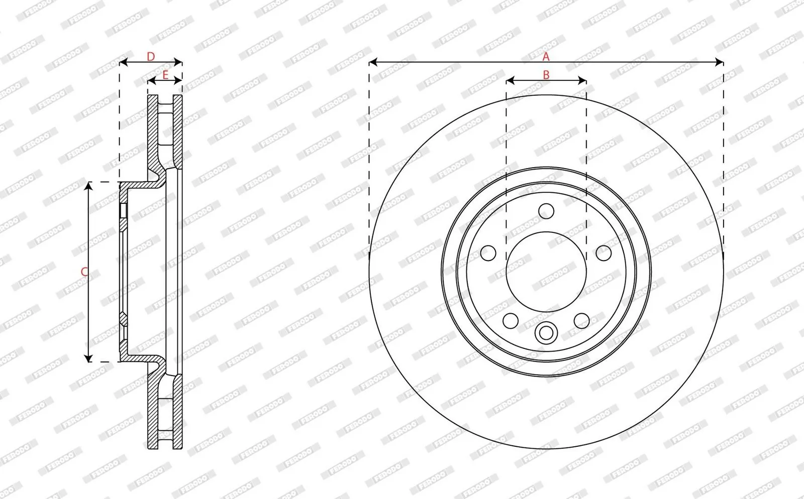 Disc frana FERODO DDF3083C-1
