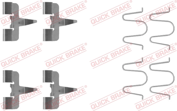 Set accesorii, placute frana QUICK BRAKE 109-1207