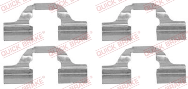 Set accesorii, placute frana QUICK BRAKE 109-1684