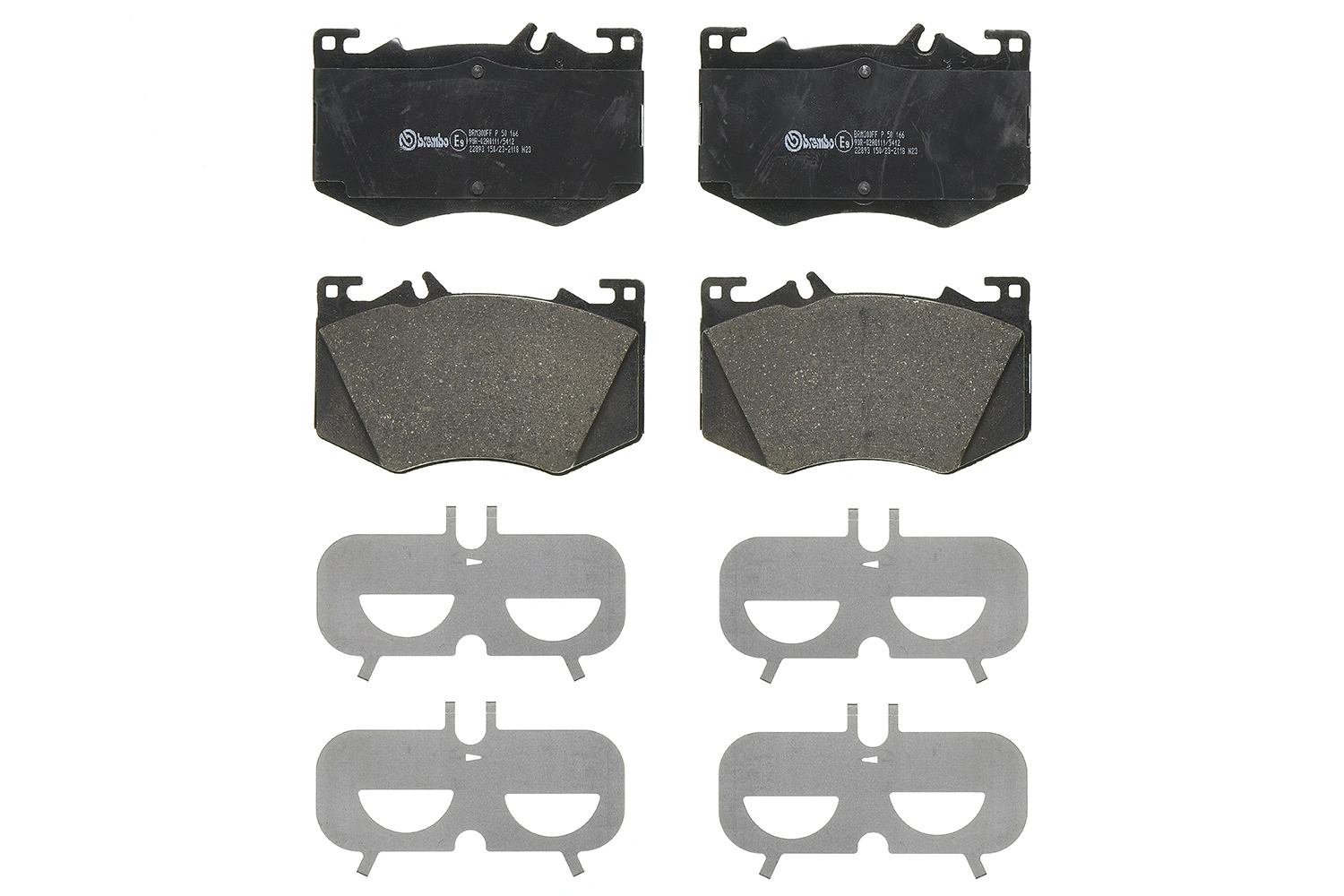 Set placute frana, frana disc BREMBO P 50 166