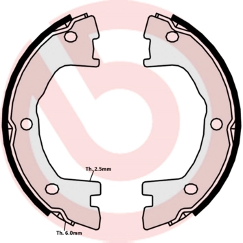 Set saboti frana, frana de mana BREMBO S A6 508