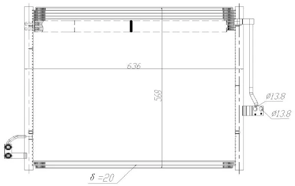 Condensator, climatizare MTR 13054833