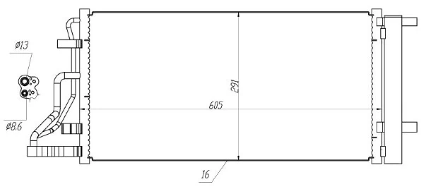 Condensator, climatizare MTR 13054695